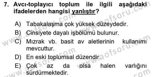 Davranış Bilimlerine Giriş Dersi 2022 - 2023 Yılı (Vize) Ara Sınav Soruları 7. Soru