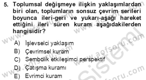 Davranış Bilimlerine Giriş Dersi 2022 - 2023 Yılı Yaz Okulu Sınav Soruları 5. Soru