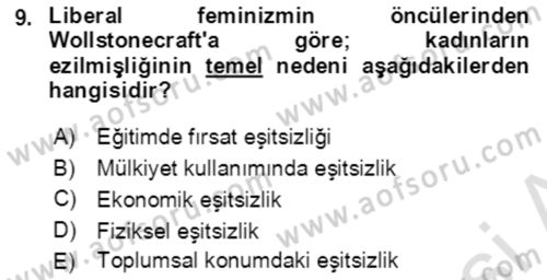 Davranış Bilimlerine Giriş Dersi 2022 - 2023 Yılı Yaz Okulu Sınav Soruları 9. Soru