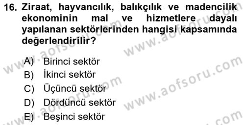 Davranış Bilimlerine Giriş Dersi 2023 - 2024 Yılı (Vize) Ara Sınav Soruları 16. Soru