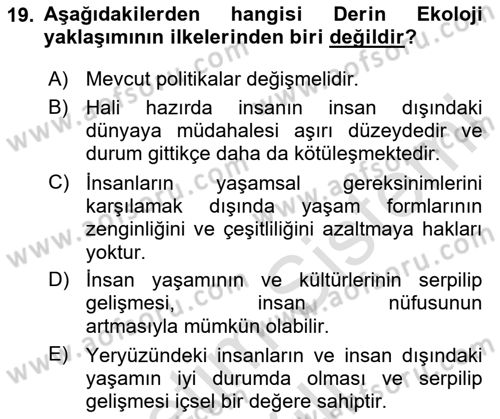 Davranış Bilimlerine Giriş Dersi 2023 - 2024 Yılı (Vize) Ara Sınav Soruları 19. Soru