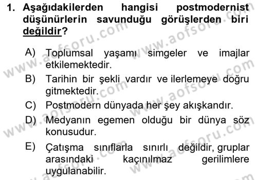 Davranış Bilimlerine Giriş Dersi 2023 - 2024 Yılı (Final) Dönem Sonu Sınav Soruları 1. Soru