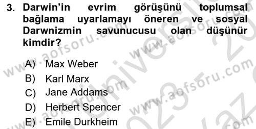 Davranış Bilimlerine Giriş Dersi Yaz Okulu Sınavı Deneme Sınav Soruları 3. Soru