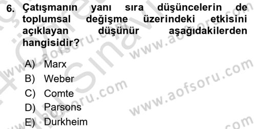 Davranış Bilimlerine Giriş Dersi 2023 - 2024 Yılı Yaz Okulu Sınav Soruları 6. Soru