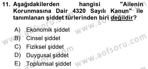 Davranış Bilimlerine Giriş Dersi 2024 - 2025 Yılı (Vize) Ara Sınav Soruları 11. Soru