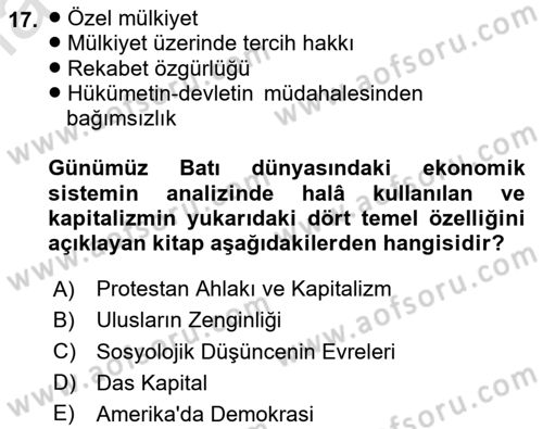 Davranış Bilimlerine Giriş Dersi Ara Sınavı Deneme Sınav Soruları 17. Soru