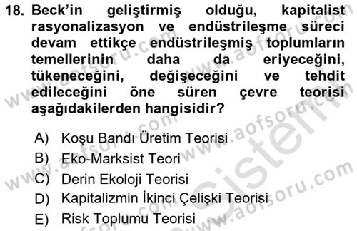 Davranış Bilimlerine Giriş Dersi 2024 - 2025 Yılı (Vize) Ara Sınav Soruları 18. Soru