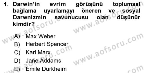 Davranış Bilimlerine Giriş Dersi 2024 - 2025 Yılı (Final) Dönem Sonu Sınav Soruları 1. Soru