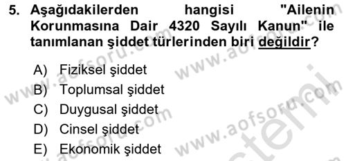 Davranış Bilimlerine Giriş Dersi 2024 - 2025 Yılı Yaz Okulu Sınav Soruları 5. Soru
