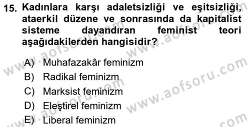 Davranış Bilimlerine Giriş Dersi 2025 - 2026 Yılı (Vize) Ara Sınav Soruları 15. Soru