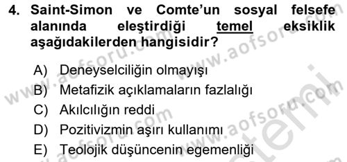 Davranış Bilimlerine Giriş Dersi 2025 - 2026 Yılı (Vize) Ara Sınav Soruları 4. Soru