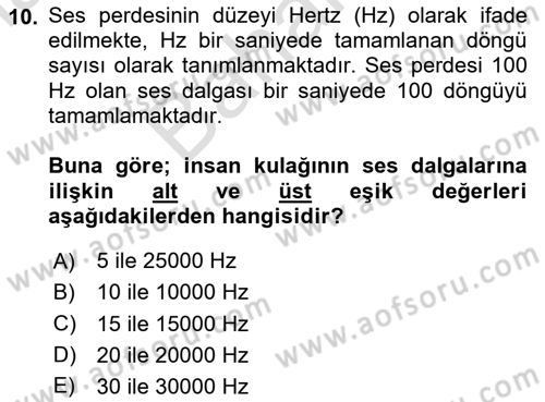 Davranış Bilimlerine Giriş Dersi 2025 - 2026 Yılı (Final) Dönem Sonu Sınav Soruları 10. Soru