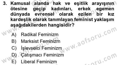 Davranış Bilimlerine Giriş Dersi 2025 - 2026 Yılı (Final) Dönem Sonu Sınav Soruları 3. Soru