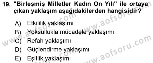 Toplumsal Değişme Kuramları Dersi 2016 - 2017 Yılı (Final) Dönem Sonu Sınav Soruları 19. Soru