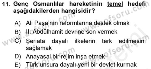 Toplumsal Değişme Kuramları Dersi 2017 - 2018 Yılı (Final) Dönem Sonu Sınav Soruları 11. Soru