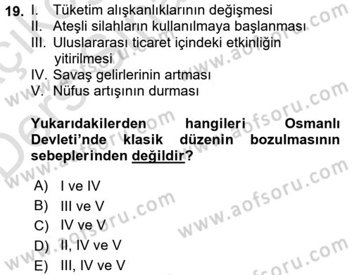 Toplumsal Değişme Kuramları Dersi 2018 - 2019 Yılı 3 Ders Sınav Soruları 19. Soru