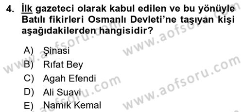 Toplumsal Değişme Kuramları Dersi 2022 - 2023 Yılı (Final) Dönem Sonu Sınav Soruları 4. Soru