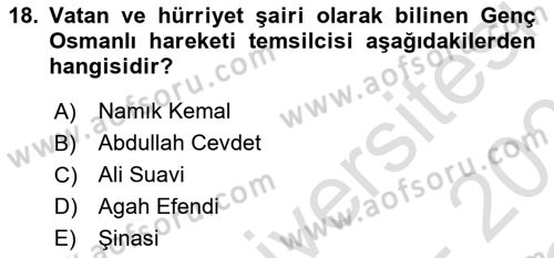 Toplumsal Değişme Kuramları Dersi 2022 - 2023 Yılı Yaz Okulu Sınav Soruları 18. Soru