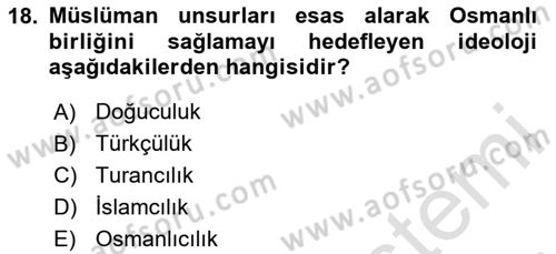 Toplumsal Değişme Kuramları Dersi 2024 - 2025 Yılı Yaz Okulu Sınav Soruları 18. Soru