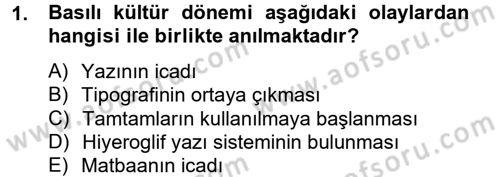 Sosyal Medya Dersi 2012 - 2013 Yılı (Final) Dönem Sonu Sınav Soruları 1. Soru