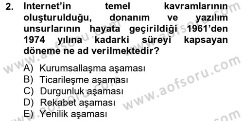 Sosyal Medya Dersi 2012 - 2013 Yılı (Final) Dönem Sonu Sınav Soruları 2. Soru