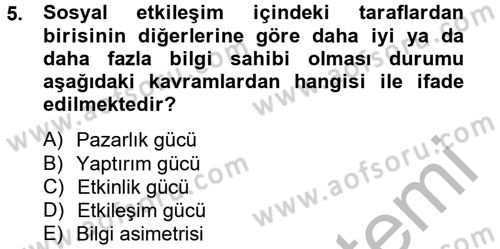 Sosyal Medya Dersi 2012 - 2013 Yılı (Final) Dönem Sonu Sınav Soruları 5. Soru