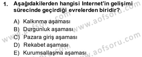 Sosyal Medya Dersi 2014 - 2015 Yılı Tek Ders Sınav Soruları 1. Soru