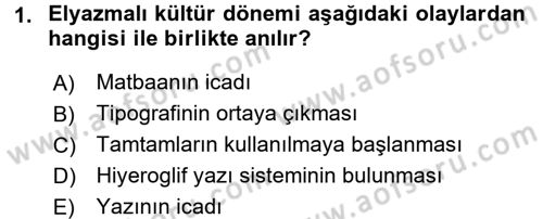 Sosyal Medya Dersi 2015 - 2016 Yılı Tek Ders Sınav Soruları 1. Soru