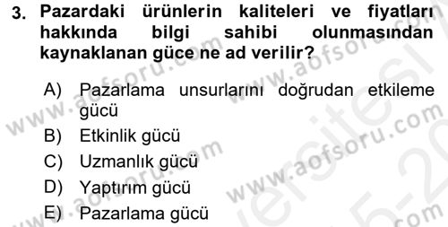 Sosyal Medya Dersi 2015 - 2016 Yılı Tek Ders Sınav Soruları 3. Soru