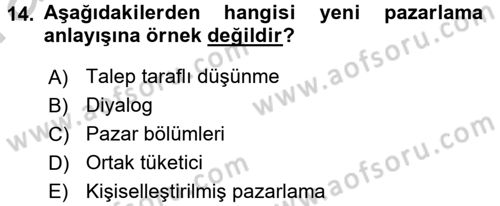 Sosyal Medya Dersi 2016 - 2017 Yılı (Vize) Ara Sınav Soruları 14. Soru