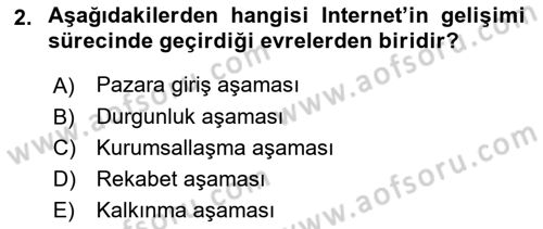 Sosyal Medya Dersi 2017 - 2018 Yılı 3 Ders Sınav Soruları 2. Soru
