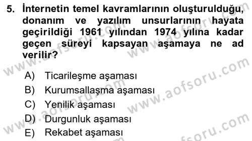 Sosyal Medya Dersi 2017 - 2018 Yılı (Vize) Ara Sınav Soruları 5. Soru