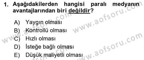 Sosyal Medya Dersi 2017 - 2018 Yılı (Final) Dönem Sonu Sınav Soruları 1. Soru