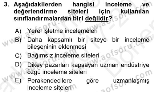 Sosyal Medya Dersi 2017 - 2018 Yılı (Final) Dönem Sonu Sınav Soruları 3. Soru