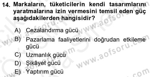 Sosyal Medya Dersi 2018 - 2019 Yılı (Vize) Ara Sınav Soruları 14. Soru
