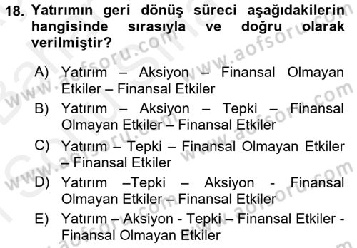 Sosyal Medya Dersi 2018 - 2019 Yılı (Final) Dönem Sonu Sınav Soruları 18. Soru