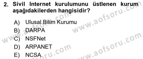 Sosyal Medya Dersi 2018 - 2019 Yılı (Final) Dönem Sonu Sınav Soruları 2. Soru