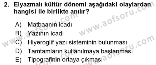 Sosyal Medya Dersi 2018 - 2019 Yılı Yaz Okulu Sınav Soruları 2. Soru