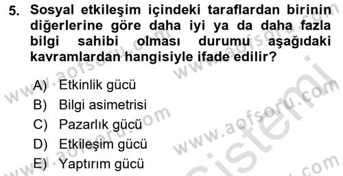 Sosyal Medya Dersi 2022 - 2023 Yılı Yaz Okulu Sınav Soruları 5. Soru