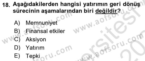Sosyal Medya Dersi 2023 - 2024 Yılı (Final) Dönem Sonu Sınav Soruları 18. Soru
