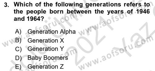 Organizational Behavior Dersi 2021 - 2022 Yılı Yaz Okulu Sınav Soruları 3. Soru