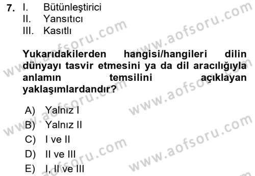 Göç Sosyolojisi Dersi 2023 - 2024 Yılı (Final) Dönem Sonu Sınav Soruları 7. Soru
