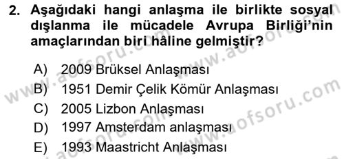 Göç Sosyolojisi Dersi 2024 - 2025 Yılı (Final) Dönem Sonu Sınav Soruları 2. Soru