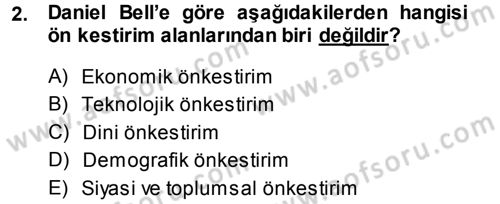 Çağdaş Sosyoloji Kuramları Dersi 2014 - 2015 Yılı (Final) Dönem Sonu Sınav Soruları 2. Soru