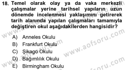 Çağdaş Sosyoloji Kuramları Dersi 2015 - 2016 Yılı (Final) Dönem Sonu Sınav Soruları 18. Soru