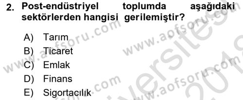 Çağdaş Sosyoloji Kuramları Dersi 2017 - 2018 Yılı (Vize) Ara Sınav Soruları 2. Soru