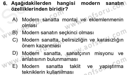 Çağdaş Sosyoloji Kuramları Dersi 2017 - 2018 Yılı (Final) Dönem Sonu Sınav Soruları 6. Soru