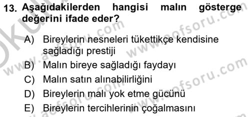 Çağdaş Sosyoloji Kuramları Dersi 2018 - 2019 Yılı Yaz Okulu Sınav Soruları 13. Soru