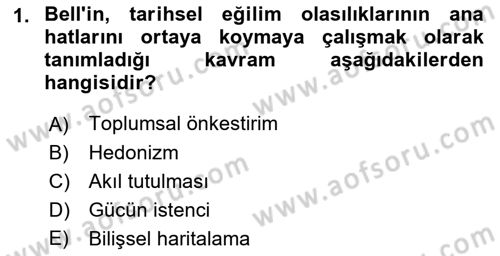 Çağdaş Sosyoloji Kuramları Dersi 2021 - 2022 Yılı Yaz Okulu Sınav Soruları 1. Soru