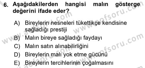 Çağdaş Sosyoloji Kuramları Dersi 2022 - 2023 Yılı (Final) Dönem Sonu Sınav Soruları 6. Soru